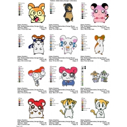 12 Hamtaro Embroidery Designs Collections 05